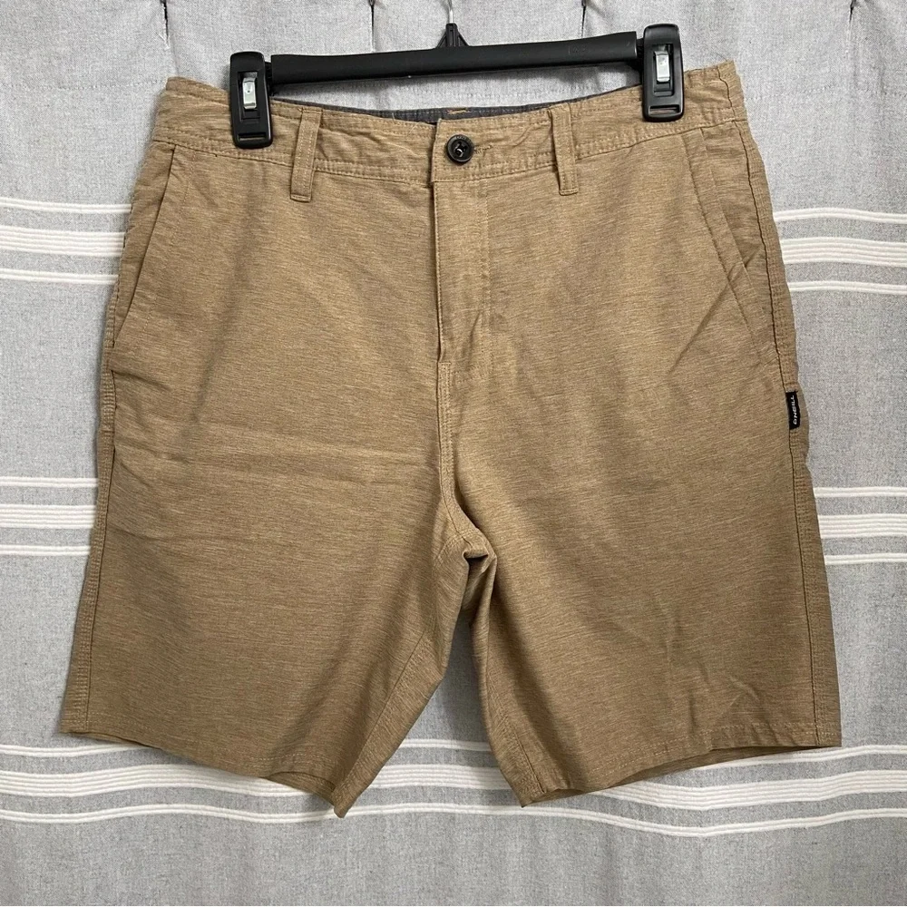O'NEILL / Men's Hybrid Tan Heathered Shorts Size 30